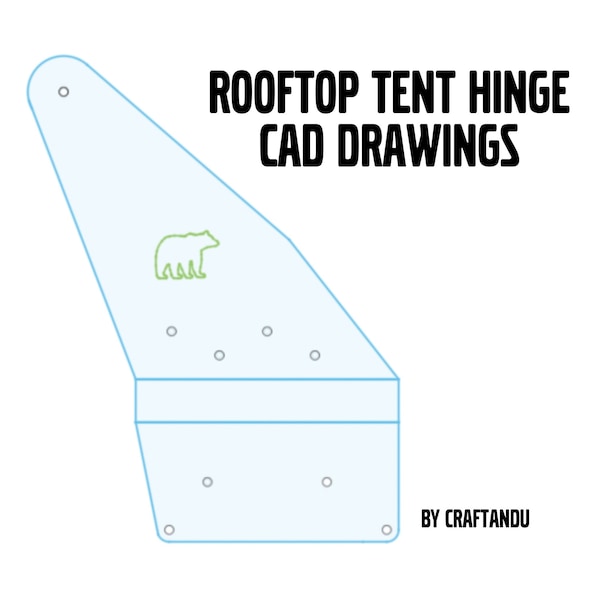 Rooftop Tent Hinge Drawings for CNC