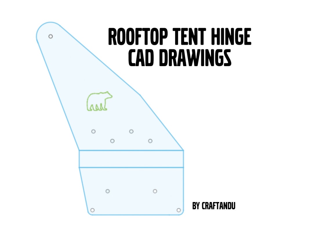 Rooftop Tent Hinge Drawings for CNC Etsy