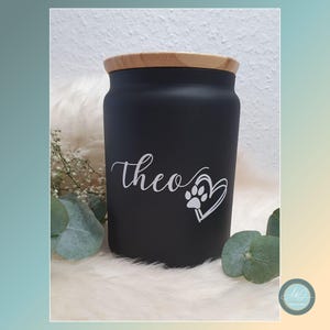 Aufbewahrungsdose, Leckerlibox, Vorratsbox für Katzenfutter, Katzenleckerlis / Hundefutter, Hundeleckerlis