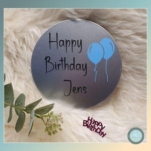 Gutscheinbox, Gutscheinkartenbox, Gutscheindose, Verpackung für Gutscheinkarte "Happy Birthday"
