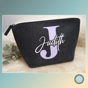 Kosmetiktasche, Schminktasche, Kulturtasche personalisiert personalisiert mit Name, Geschenk für Freund/Freundin, Geburtstag, Muttertag