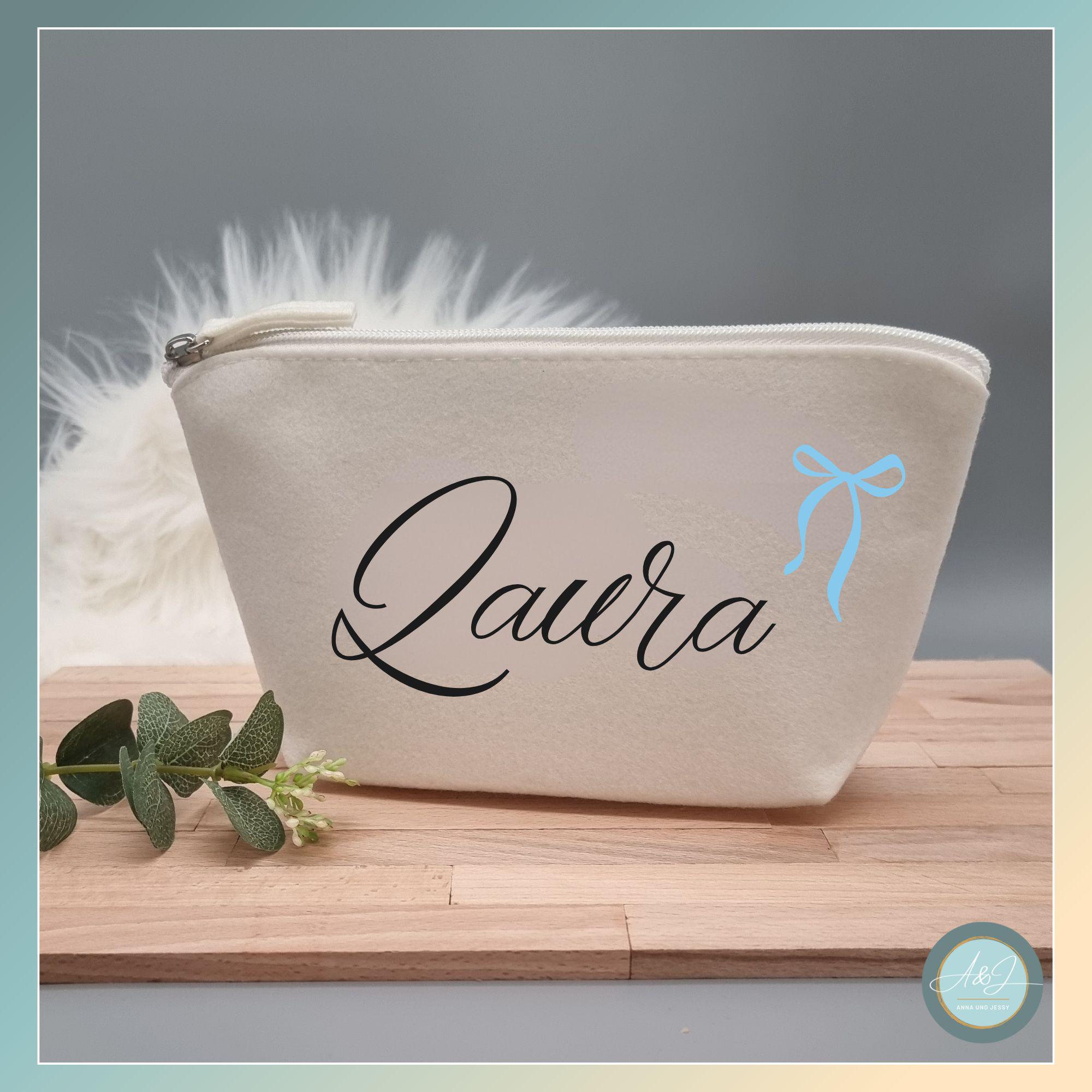Make-up-Tasche Für Lehrer – Design Mit Schleife & Punkten, 25,4 X 19,1 Cm, Wasserdicht