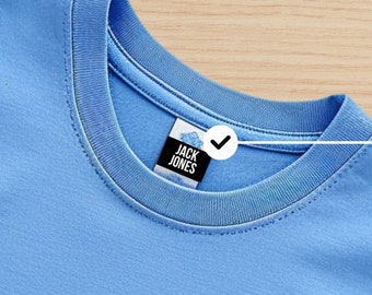 14 etiquetas de ropa para envolver y pegar: no es necesario planchar, etiquetas de ropa personalizadas para niños, etiquetas de guardería, etiquetas escolares, jerséis y artículos de natación.