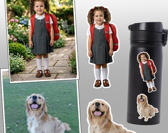Pegatina personalizada con foto de mascota / Pegatina personalizada para perro y gato