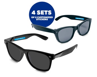 Spec Aufkleber | Brillenetiketten | Personalisierte Etiketten | ID-Etiketten | Sonnenbrillen-Aufkleber