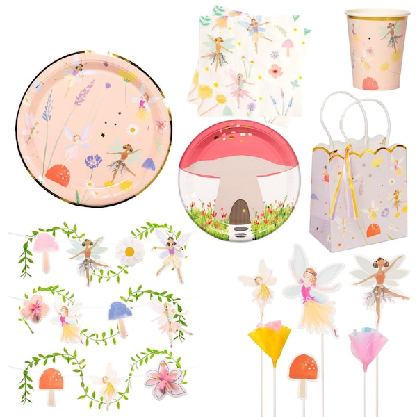 Fairy Party Decorations & Tableware Set