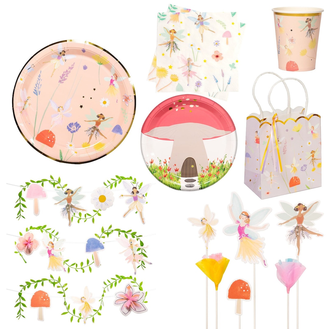 Fairy Party Decorations & Tableware Set Etsy