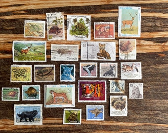 Themed assortment of stamps