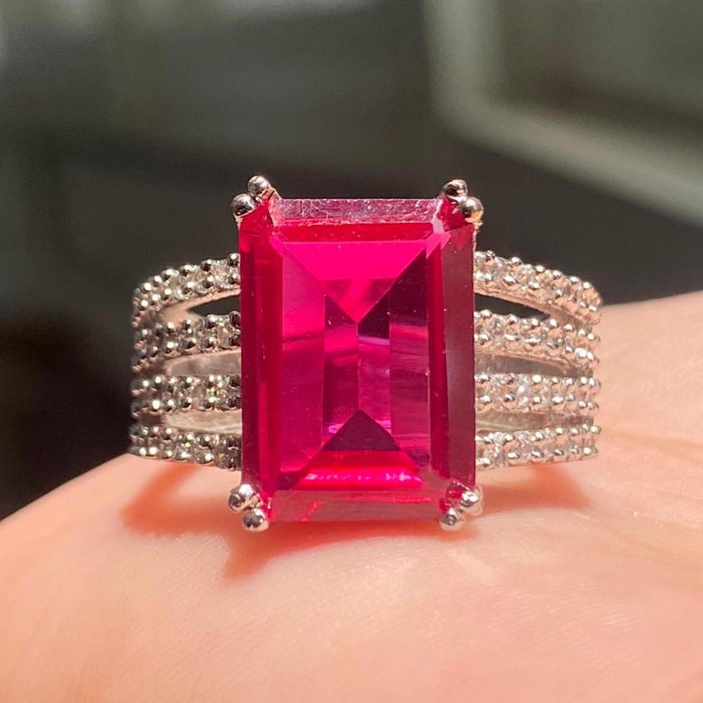 big oversized ring, red ruby ring, ruby diamond ring, red sapphire ring, ruby red diamond, large ruby ring, cocktail diamond, ruby statement ring, american diamond, huge red diamond ring, harry winston dupes, statement ring, big stone ring,