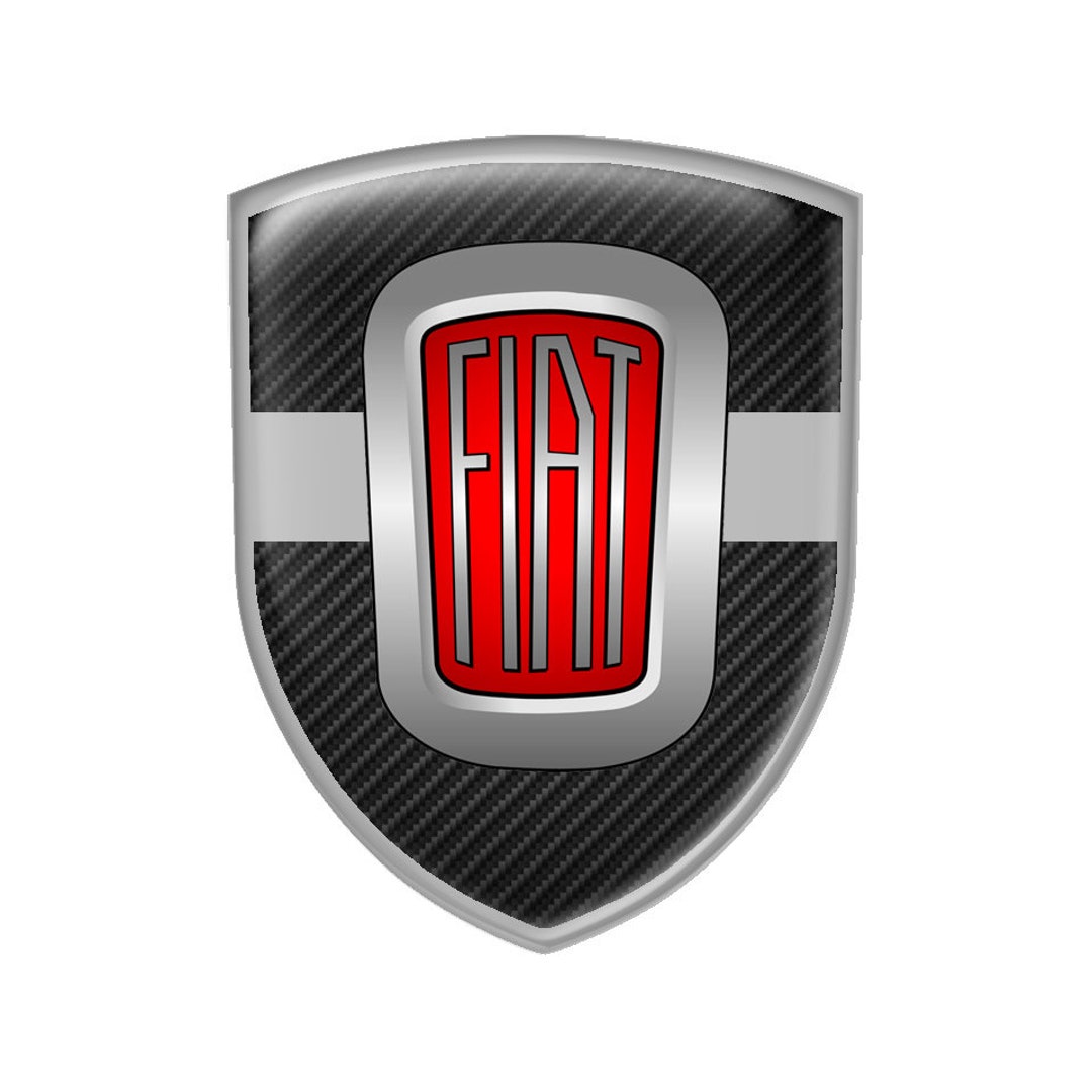 Fiat Shield All Sizes Domed Emblem Silicone Sticker Car Interior, Phone ...