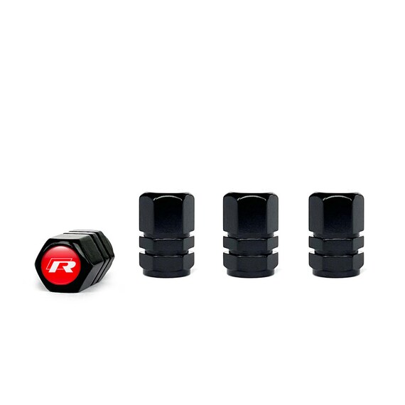 Buy Tyre Valve Caps Black Wheel Stems 4pcs Car Air Dust Cover