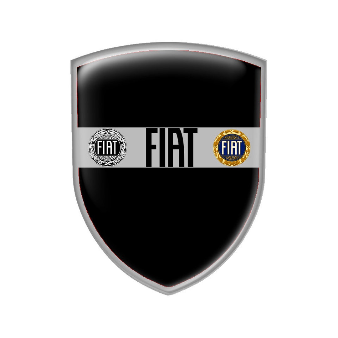 Fiat Shield All Sizes Domed Emblem Silicone Sticker Car - Etsy