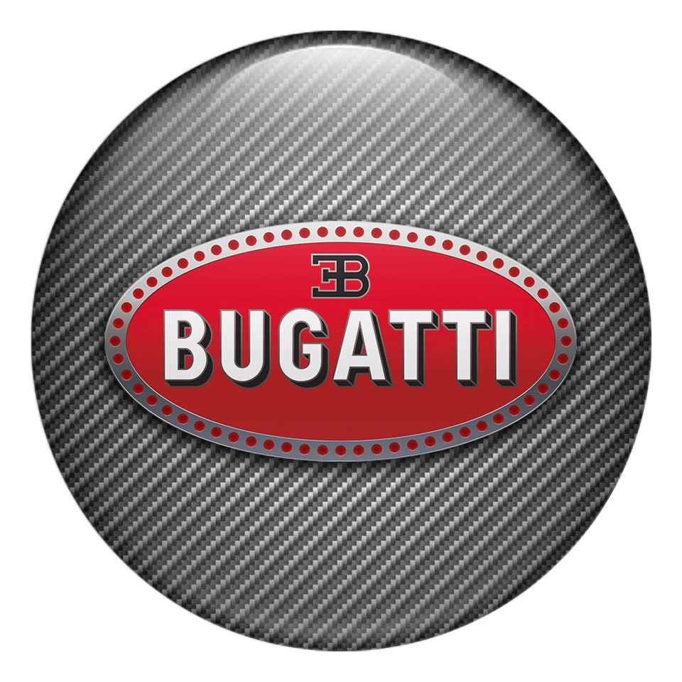 Bugatti Emblem Set for Stickers Mirror - Silicone Laptop, Etsy Interior, X Door, Logo Domed of Print Sizes 3D Car Cap, All Center 4 Wheel