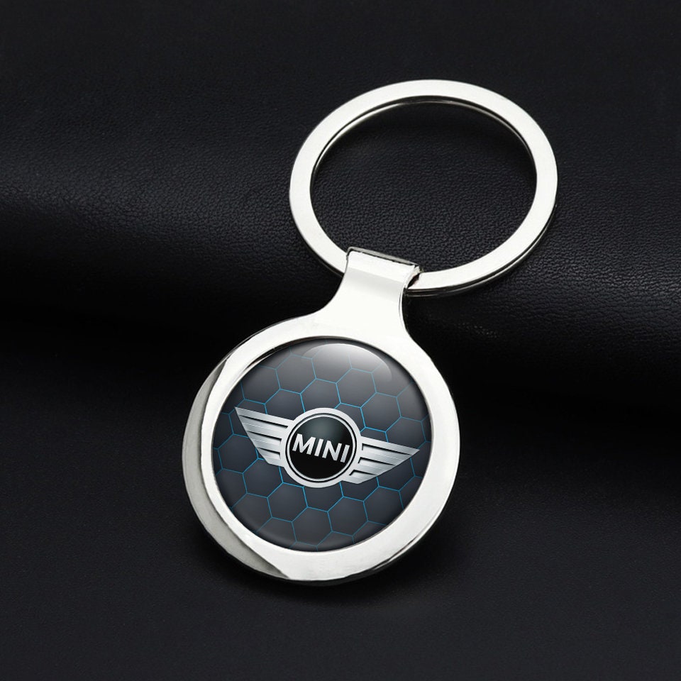 Handgemachte Designer Metall Logo Mini Cooper Keychain Geschenk  Schlüsselring für sie ihn Benutzerdefinierte Schlüsselanhänger Halter  Stilvolles personalisiertes Auto, Schlüsselname Foto, - .de
