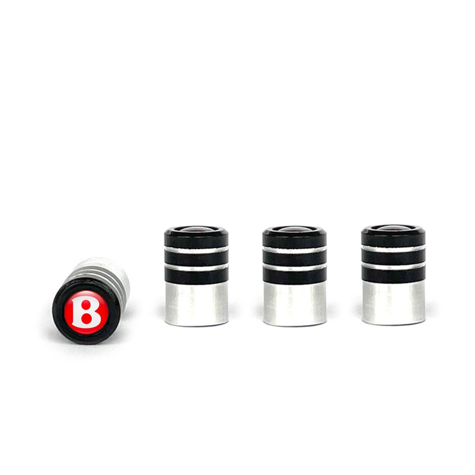 Buy Set of 4 Pcs Bentley Tire Valve Caps Black Color With Logo Car