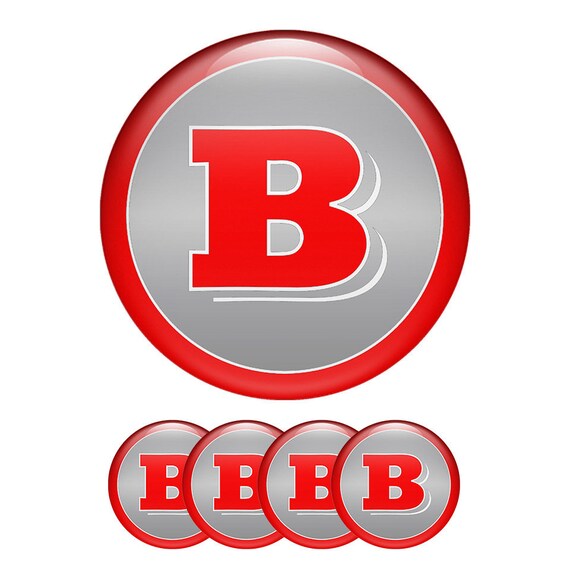 Brabus Red Shield All Sizes Domed Emblem Silicone Sticker Car