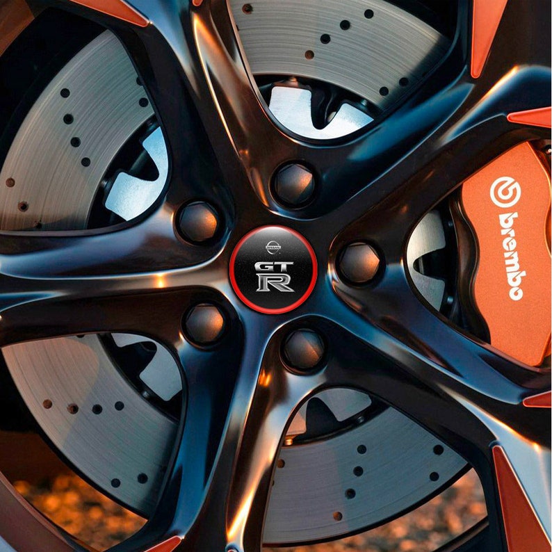 Nissan GTR Emblem Set of 4 X All Sizes Domed Silicone Stickers 3D Print ...