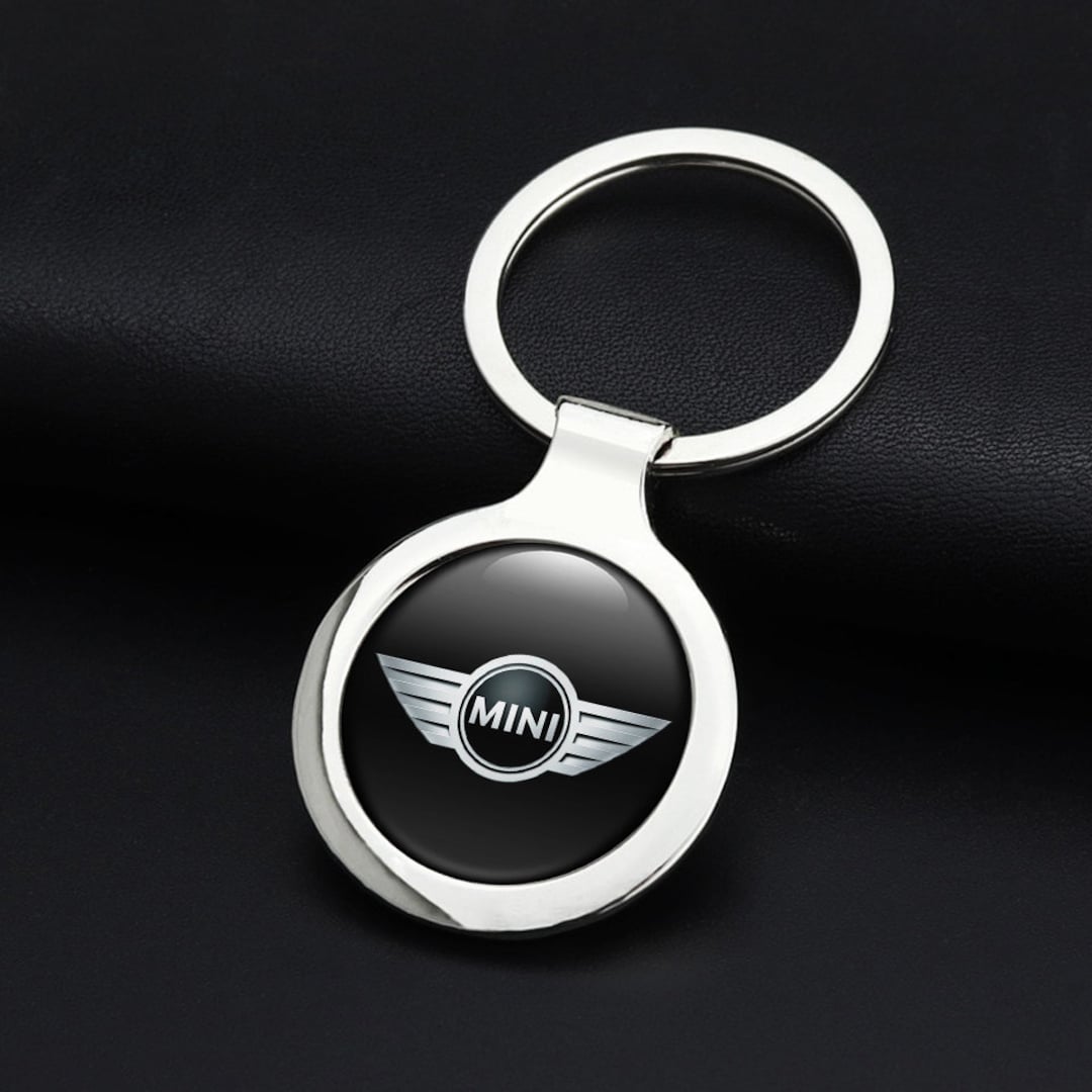 Handmade Designer Metal Logo Mini Cooper Keychain Gift Keyring for Her