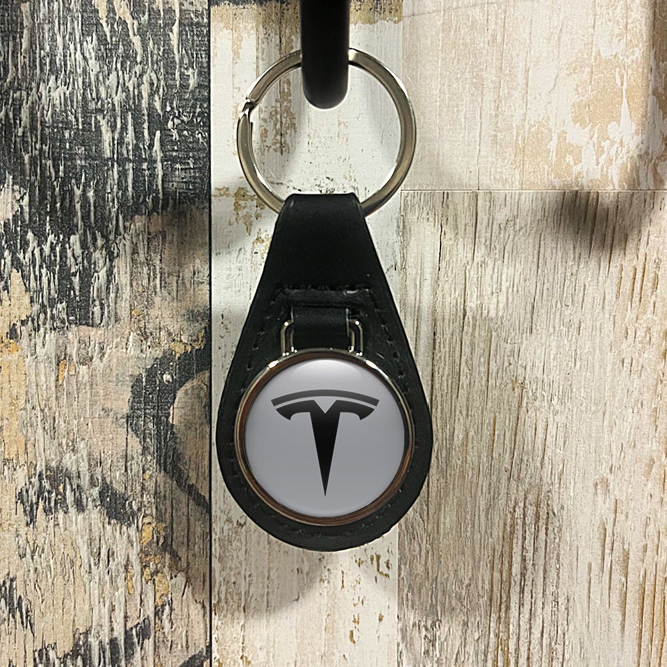 Tesla 2024 logo keychain