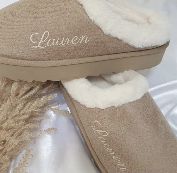 Personalised Platform Slippers For Her Gift For Her Personalised Slippers  Birthday Gift Personalised Gift For Mum Gift For Mothers Day Gift