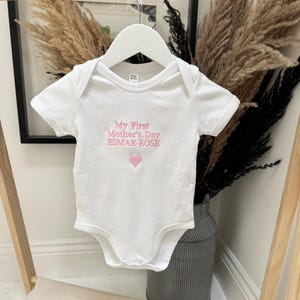 My First Mothers Day Babygrow For Babies First Mother&#39;s Day Gift For Newborn Baby Vest Baby Gifts For Mother&#39;s Day Baby Outfit
