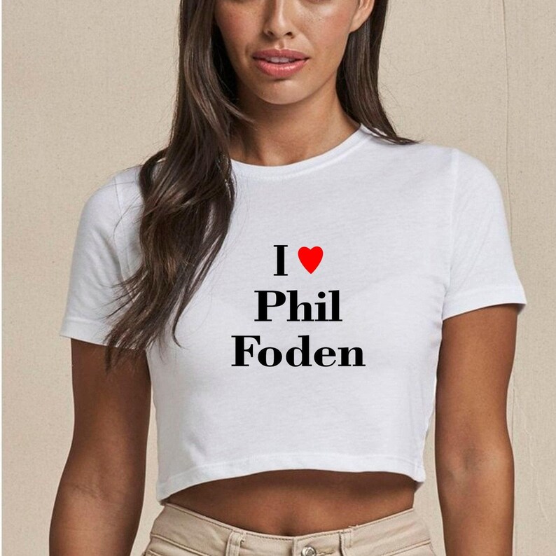 I Heart Cole Palmer Cropped T-Shirt - Women's Football Top zdjęcie 3