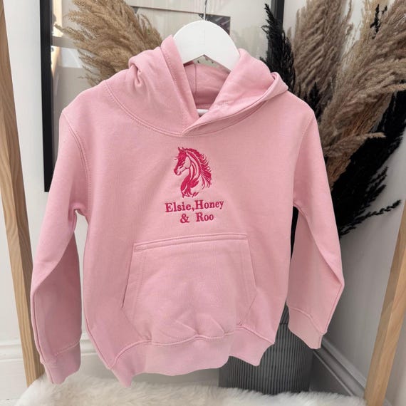 Kids Hoody Personalised Horse Riding Hoodies Personalised Kids