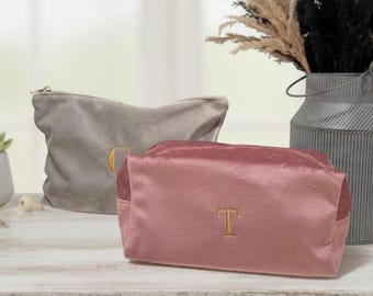 Personalised Makeup Bag – Custom Travel Toiletry Bag, Embroidered Cosmetic Pouch, Gift for Her