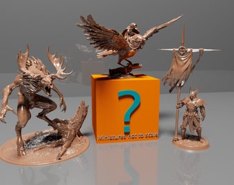 Mystery Box of Miniatures! | Dungeons and Dragons | Pathfinder | Table Top RPG | 3D Printed Model