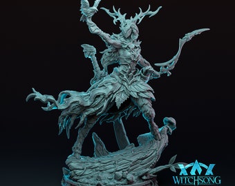 Lady of the Grove, Witchsong Miniatures | Dungeons and Dragons | Pathfinder | Table Top RPG | 3D Printed Model