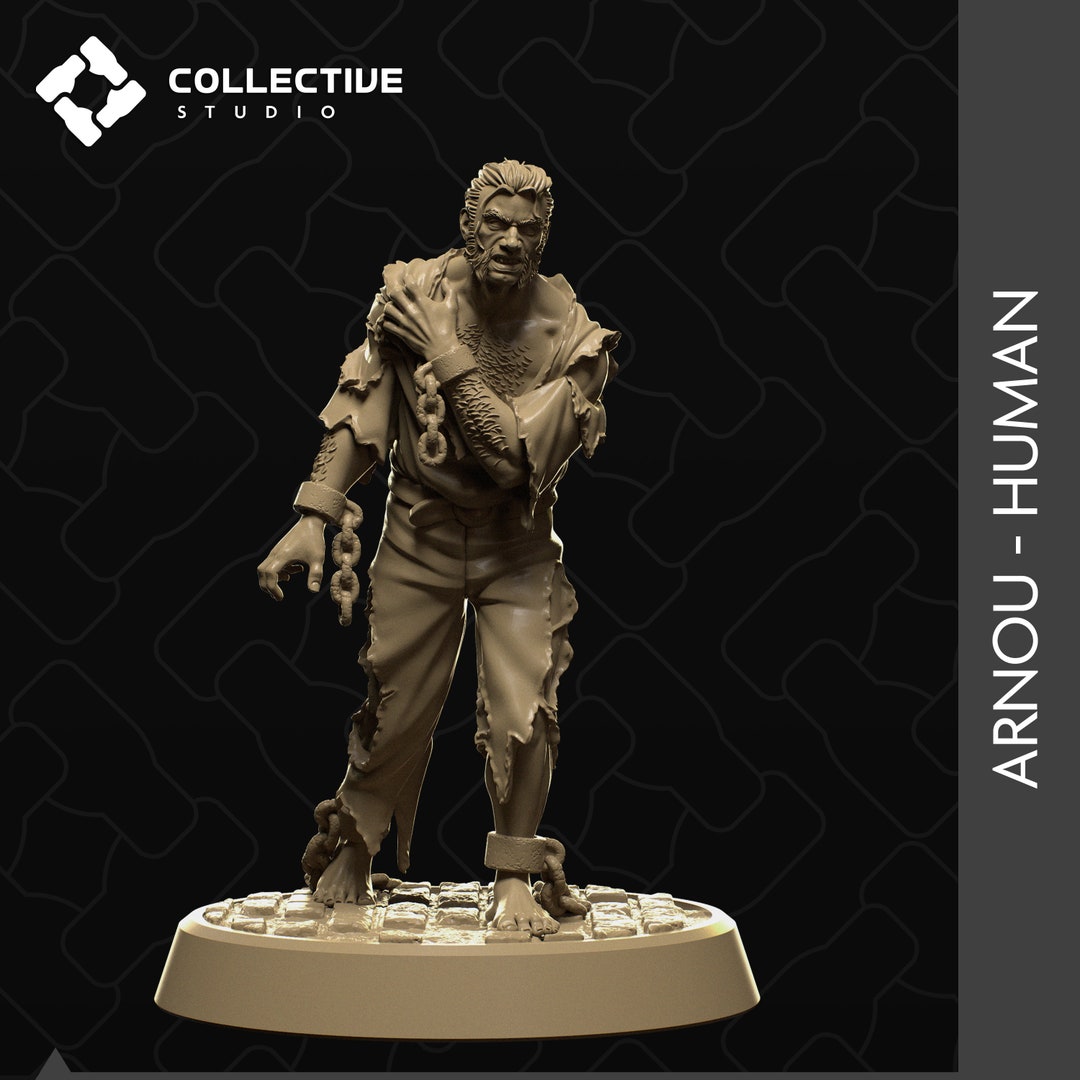 Werewolf Man | Aussie 3D Printed Miniatures and Terrain - Etsy