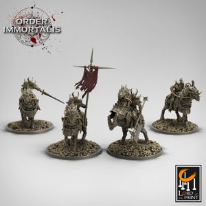 Blutsritter Kavalier Staffel, Order Immortalis, Herr des Druckes | Dungeons and Dragons | Pfadfinder | Table Top Rollenspiel | Gedrucktes 3D-Modell
