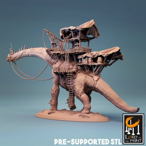 Brachiosaurus Caravan, Dinotopia,  | Dungeons and Dragons | Pathfinder | Table Top RPG | 3D Printed Model