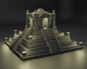 Uralter Dschungel-Tempel | Aussie 3D Gedruckte Miniaturen und Gelände