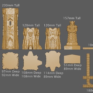 Dwarven Settlement, Miniature Land Dungeons and Dragons Pathfinder Table Top RPG 3D Printed Model image 6