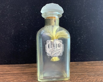 Rare Vintage Vantine&#39;s Chypre Perfume bottle Antique with crystal stopper