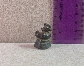 Rare Antique Burma Opium Weight Solid Bronze
