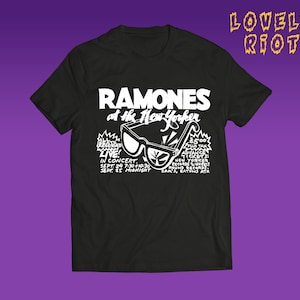 Ramones gebroken bril T-shirt punk rock CBGB Joey Ramone Johnny Ramone Dee Dee Ramone Tommy Ramone Talking Heads Misfits Punk T shirt