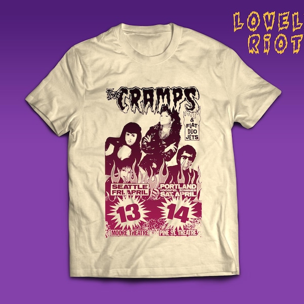 Vintage Punk & Psychobilly style T-Shirt – Cotton Tee Inspired by 70s CBGB Scene