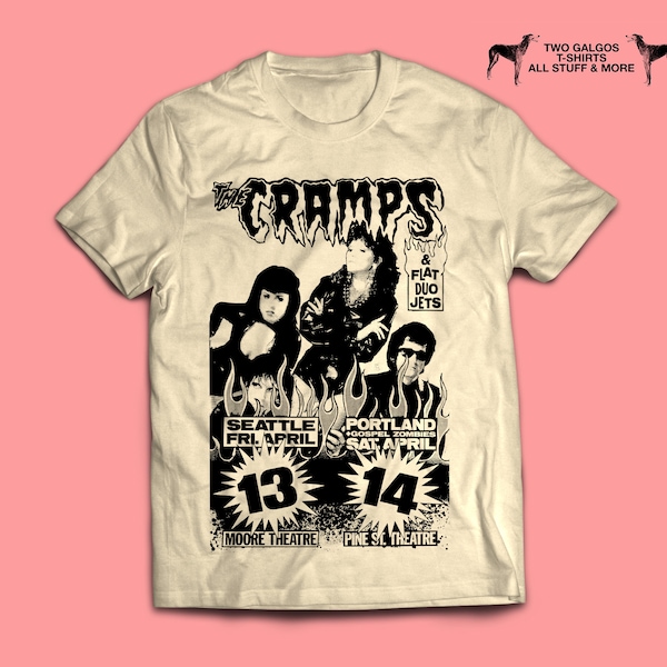 The Cramps T-Shirt Punk Rock CBGB Poison Ivy Lux Interior Ramones Psychobilly Garage