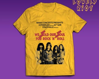 Vintage Glam Rock Tee Inspired by 70s Rock N Roll, Electric