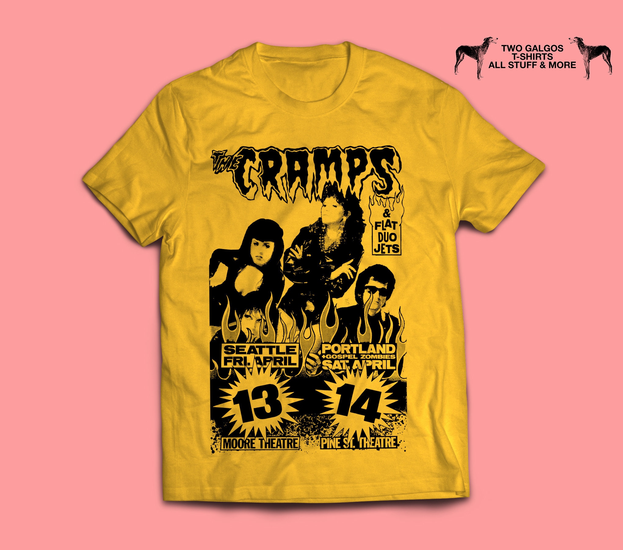 The Cramps T Shirt Band Logo Nuovo Ufficiale Uomo Nero Size L - Foto 4