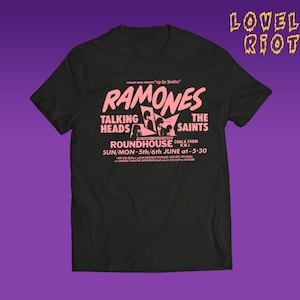 Ramones Live T-shirt Punk rock CBGB Joey Ramone Johnny Ramone Dee Dee Ramone Tommy Ramone Talking Heads Buitenbeentjes Punk T-shirt