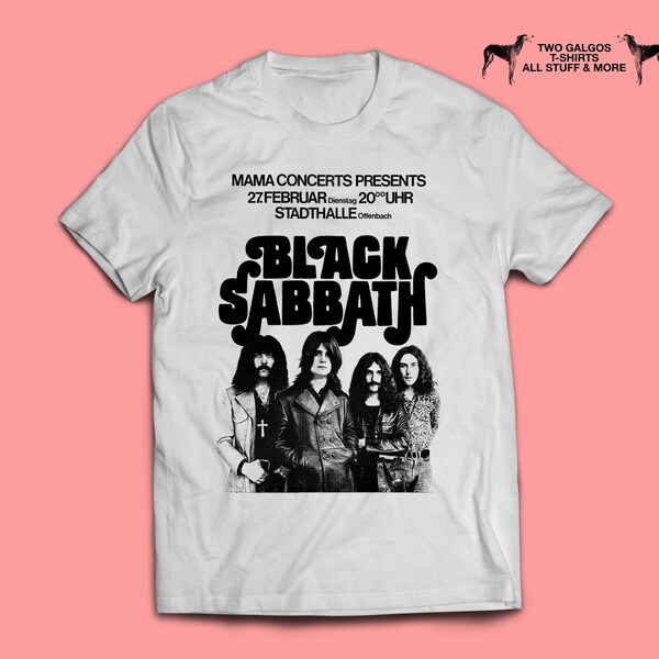 T-shirt Black Sabbath Paranoid Officiel – Homme, Coton, Ample – Neuf Avec étiquettes
