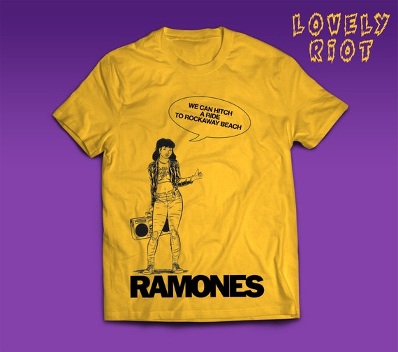 Ramones Rockaway Beach T-shirt Punk Rock CBGB Joey Ramone