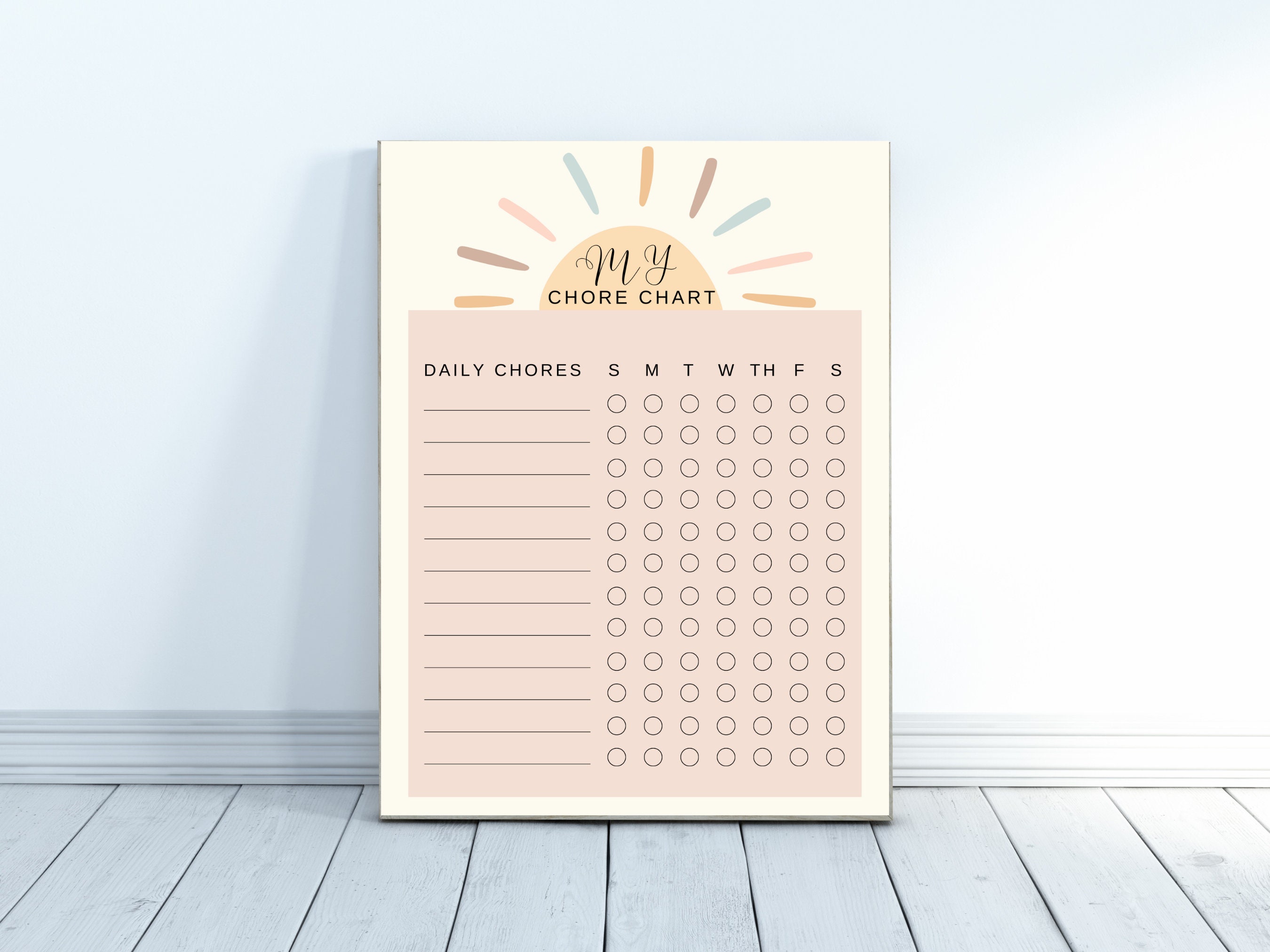 Family Chore Chart - Digital Download — Imperfect Inspiration