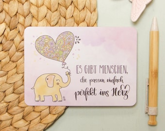 Postkarte &quot;Es gibt Menschen&quot;