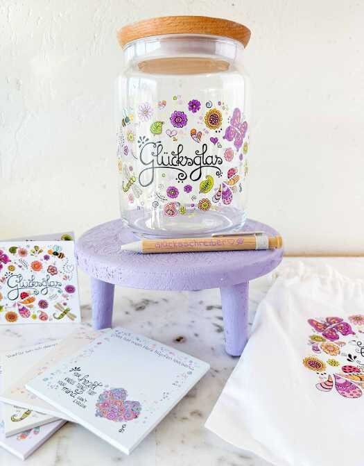 Glücksglas zum Sammeln von Glücksmomenten – Geschenk für Dankbarkeit und Achtsamkeit