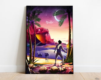 Aladdin Print, Traditional Fairy tale Print