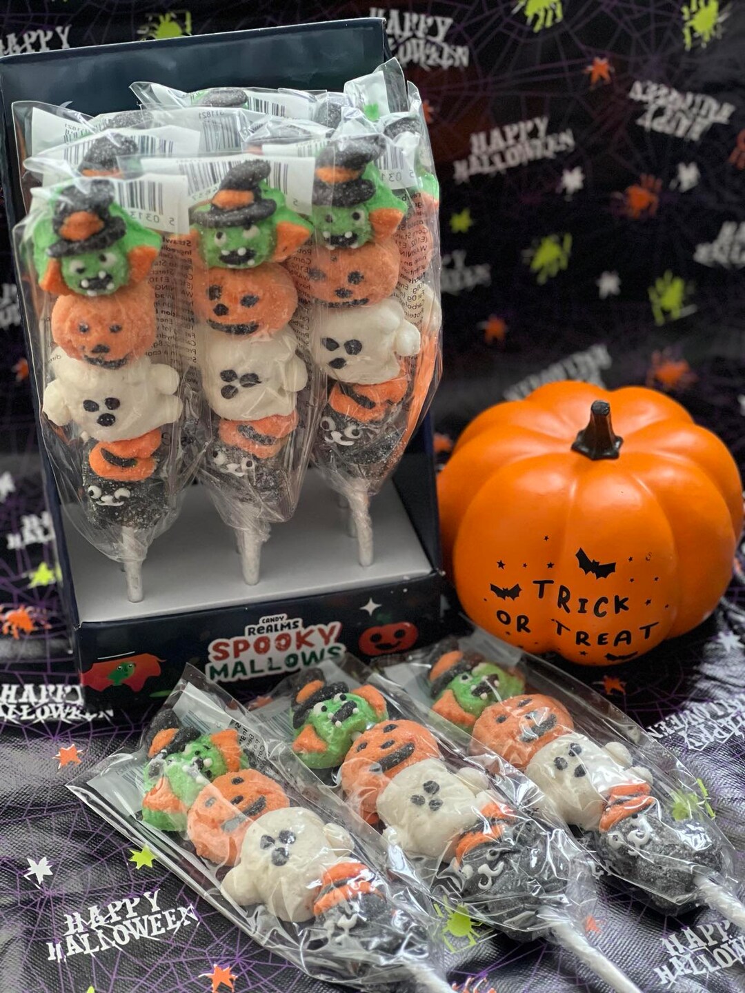 Halloween Lollipops Spooky Mallow Lollipops Etsy UK